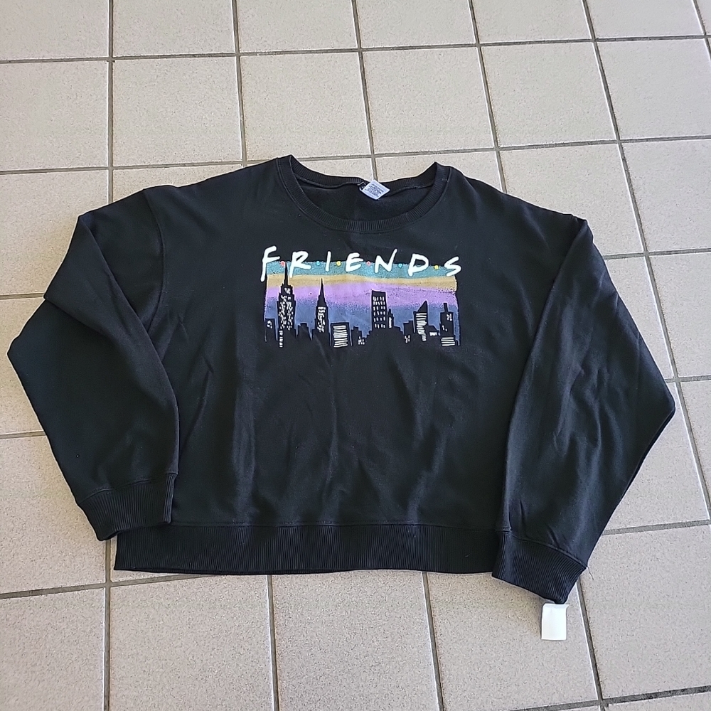 NWT Women's 1X Friends The Television Series Crewneck Sweatshirt NYC Skyline